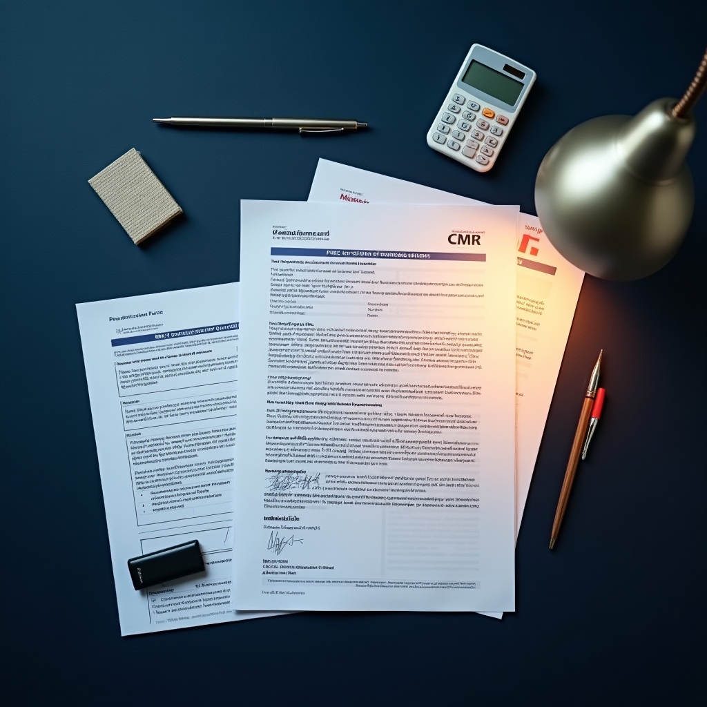 Přepravní dokumenty a pojistné smlouvy pro zásilku